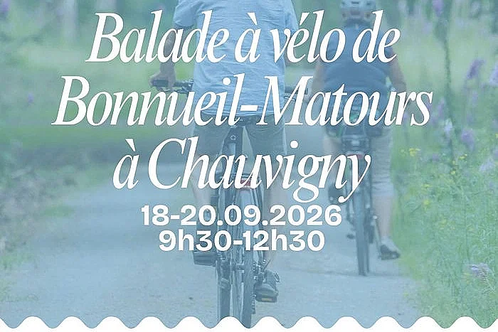 Balade à vélo de Bonnueil-Matours à Chauvigny
