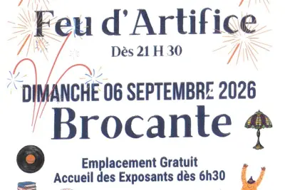 Feu d'artifice et brocante