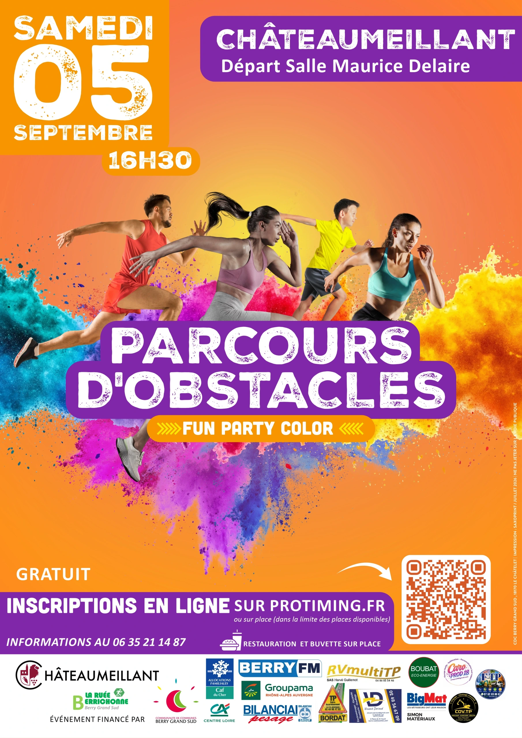 Parcurs d'obstacles - Fun party color