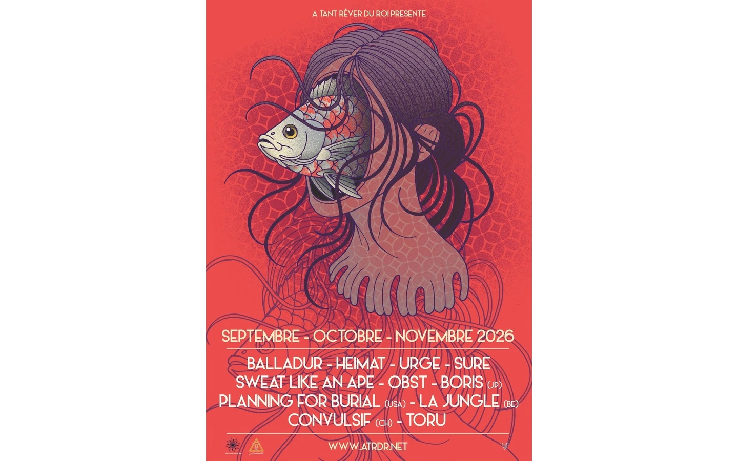 Concert de Boris (Japon) + Planning for Burial (USA)