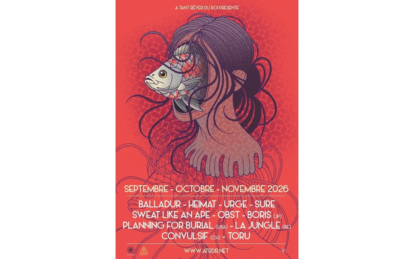 Concert de Boris (Japon) + Planning for Burial (USA)