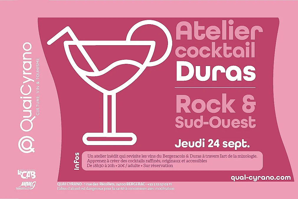 Atelier cocktail | Duras : Rock & Sud-Ouest