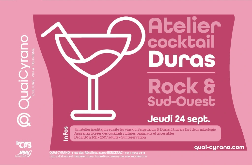 Atelier cocktail | Duras : Rock & Sud-Ouest