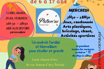 Patron'us accueille vos enfants de 6 à 17 ans