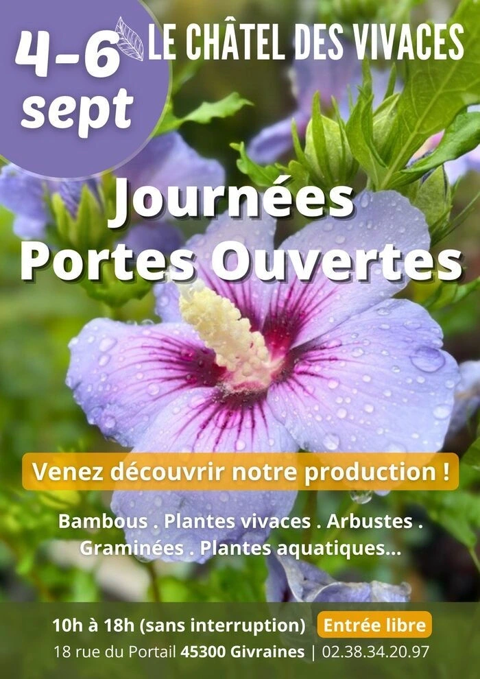 🍂 Journées Portes Ouvertes d'Automne au Châtel des Vivaces ! 🌿