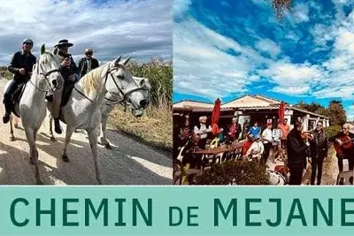 Le chemin de Méjanes le long du Vaccarès