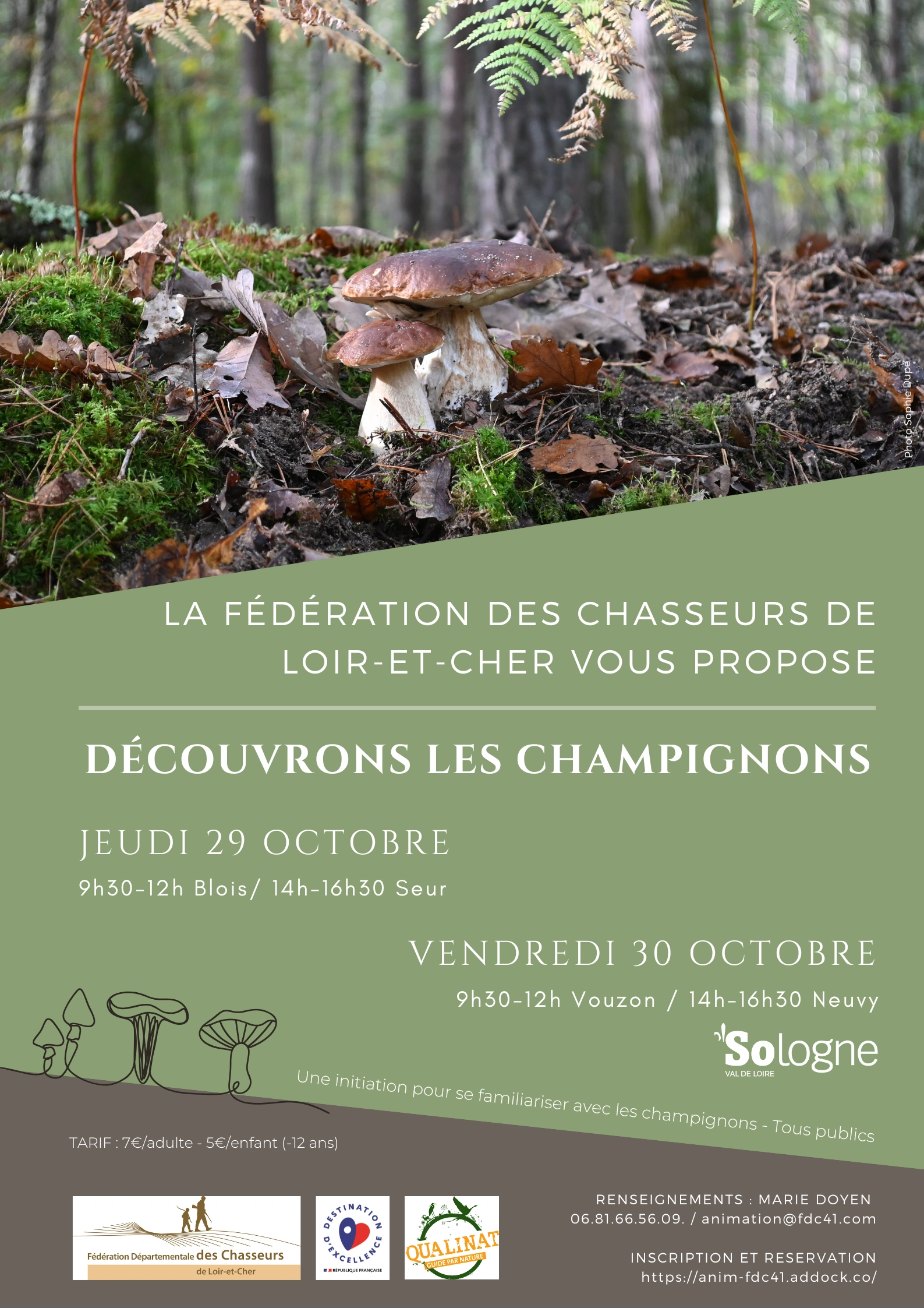 Instants Nature - Découvrons les champignons à Vouzon