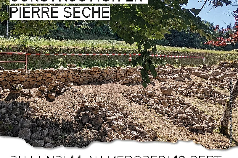 Chantier école de construction en pierre sèche - Formation 3 jours