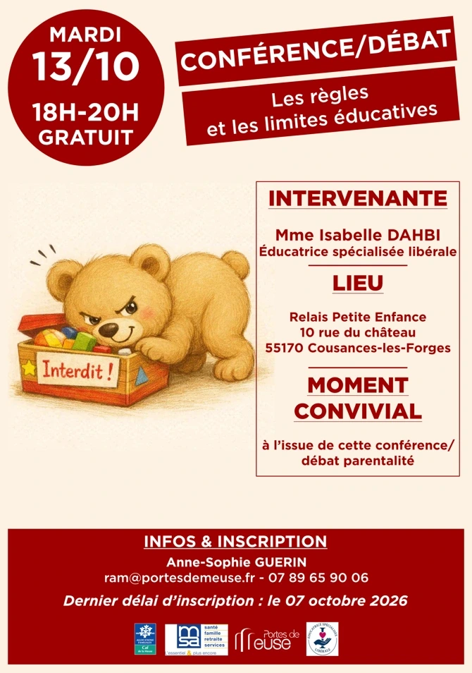 Conférence / débat - Les limites et les règles éducatives chez l'enfant