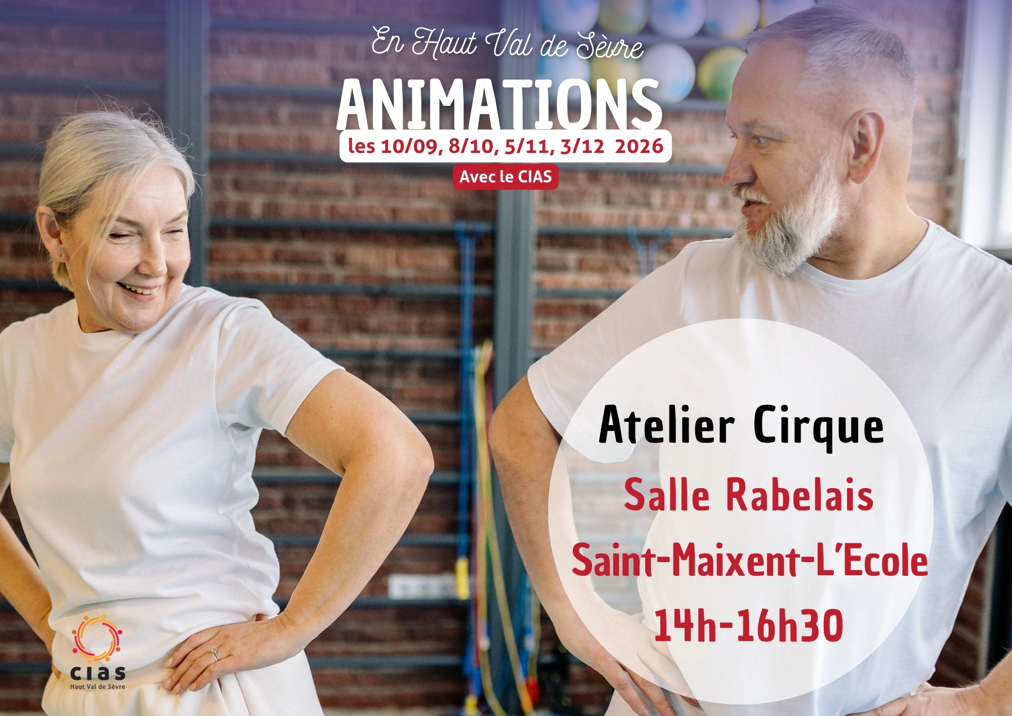 ANIMATIONS + de 60 ans : Atelier cirque