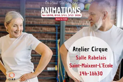 ANIMATIONS + de 60 ans : Atelier cirque