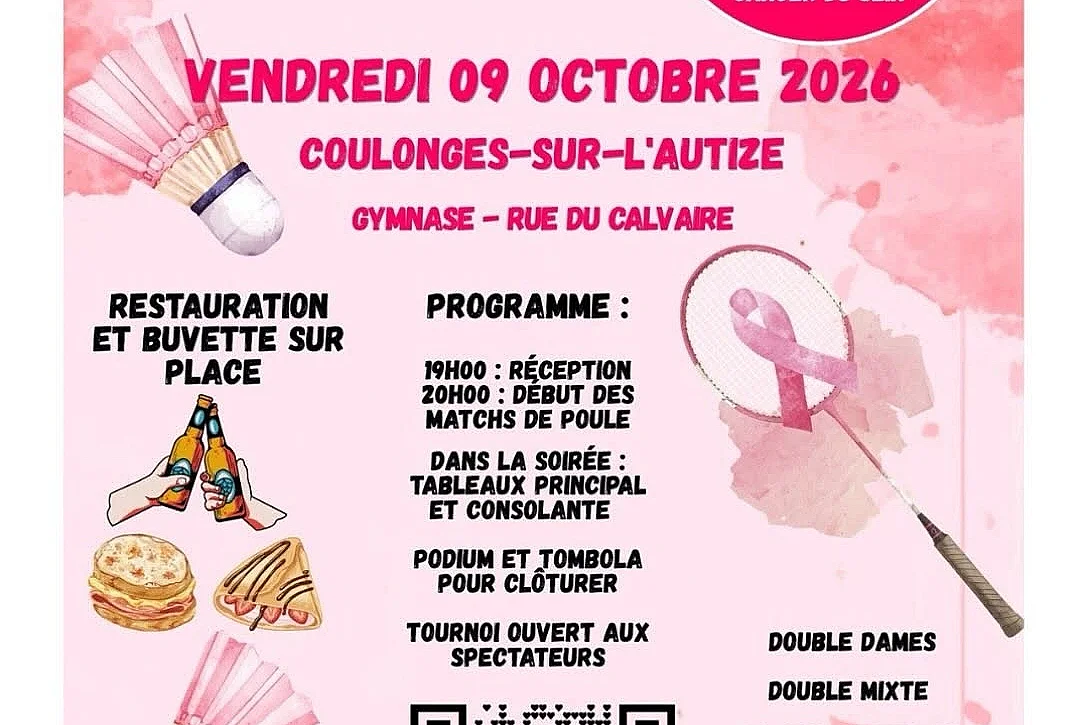 Tournoi de badminton caritatif en faveur d'Octobre Rose