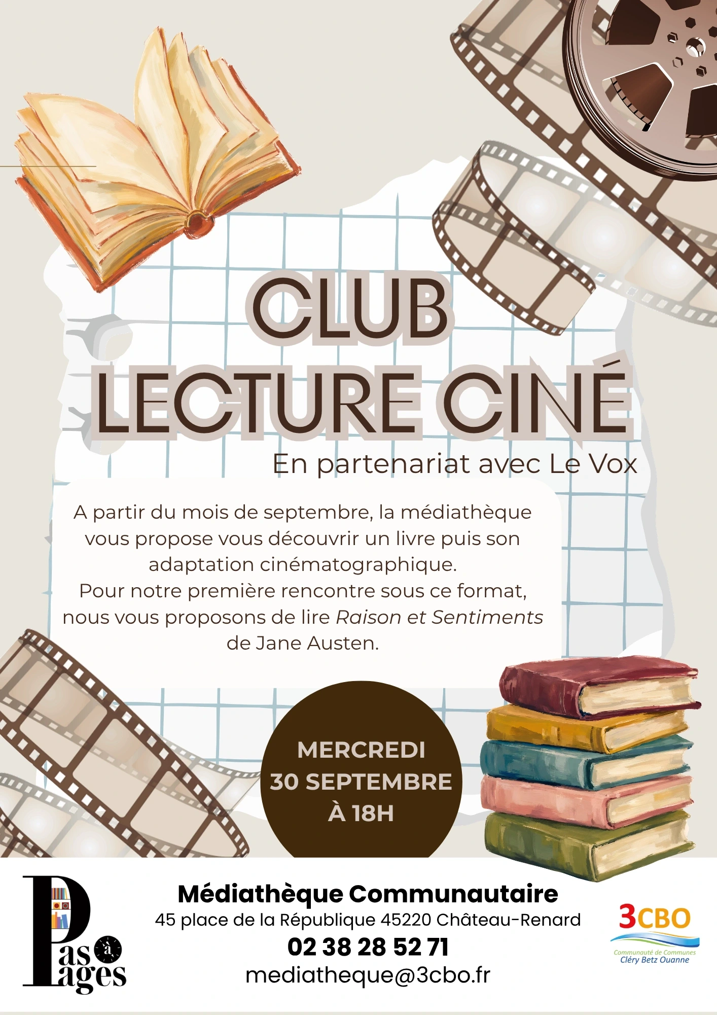Club Ciné-Lecture en partenariat avec Le Vox