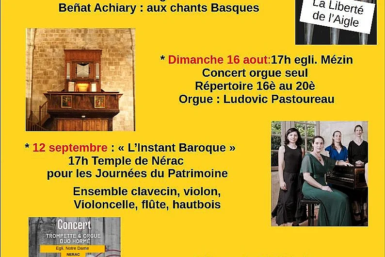 Concert Orgues en Albret - La liberté de l'aigle
