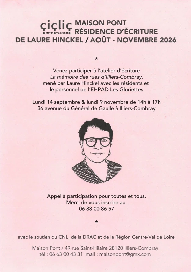 Atelier d'écriture "La mémoire des rues d'Illiers-Combray" par Laure Hinckel