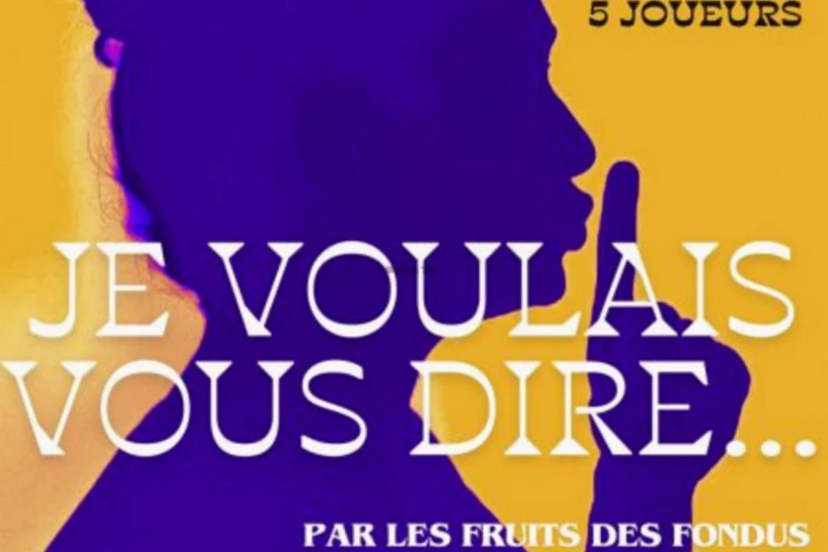 Spectacle - Je voulais vous dire