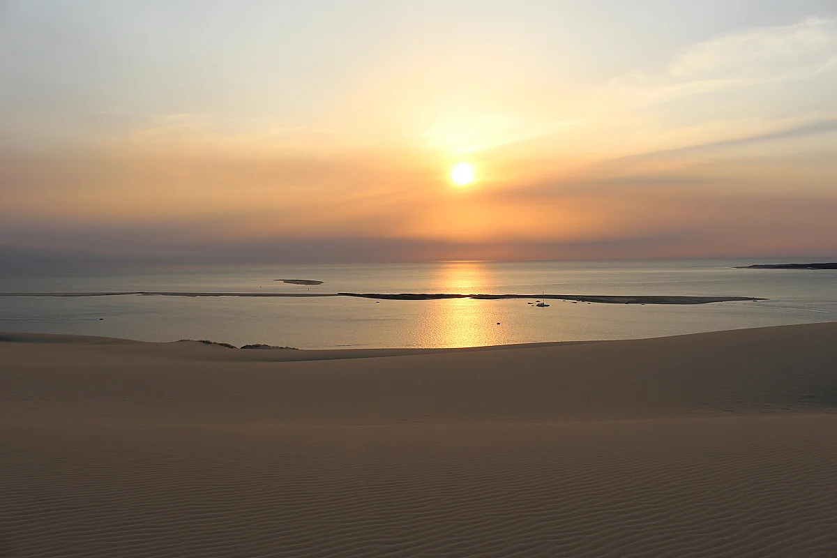 Balade commentée de la Dune du Pilat au coucher du soleil