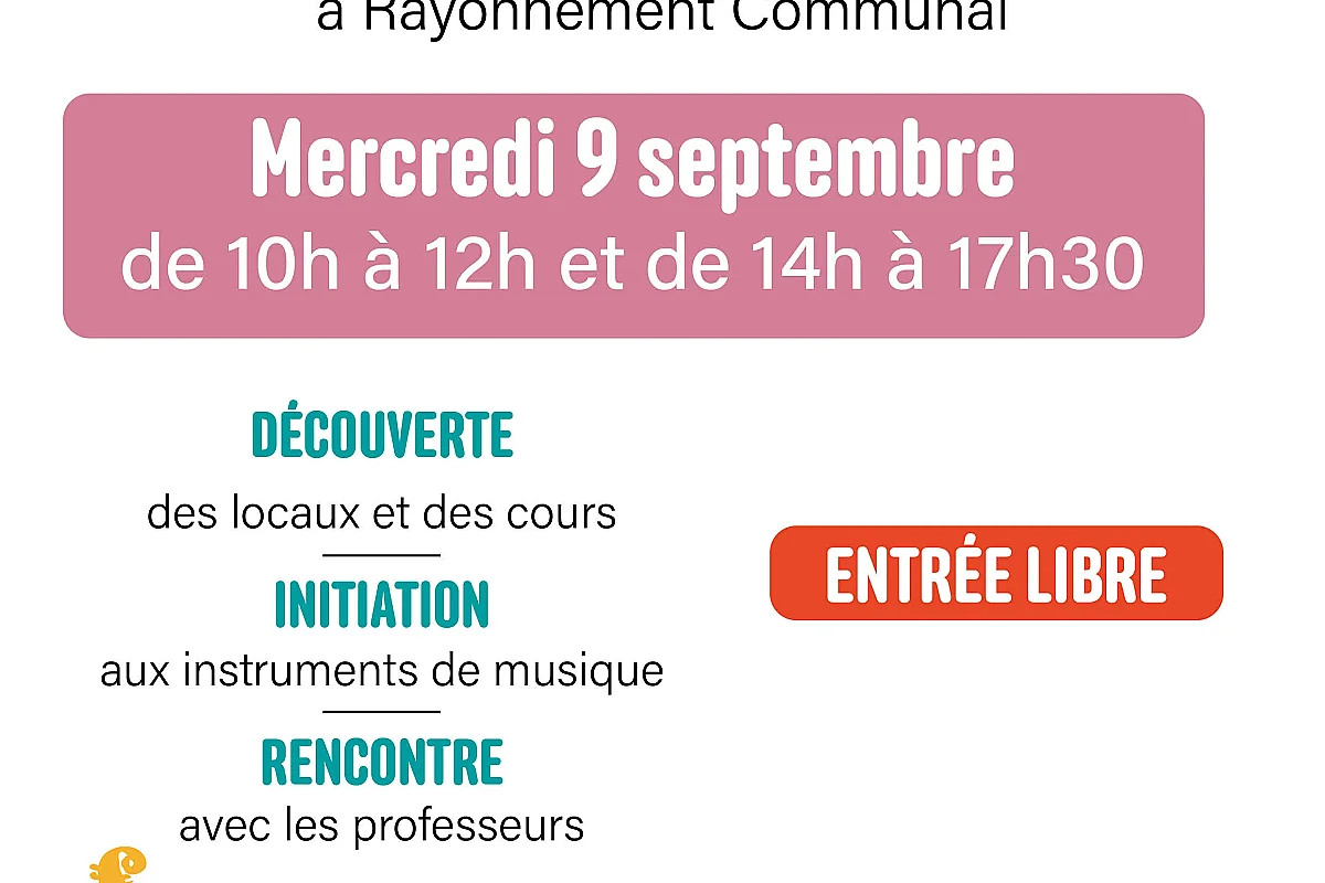 Portes ouvertes du conservatoire de musique à rayonnement communal