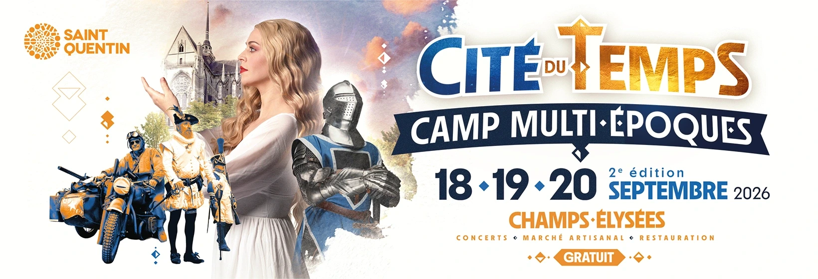 La Cité du Temps à Saint-Quentin, camp multi-époques