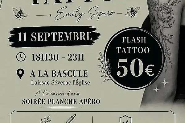 Petite soirée Flash Tattoo à La Bascule