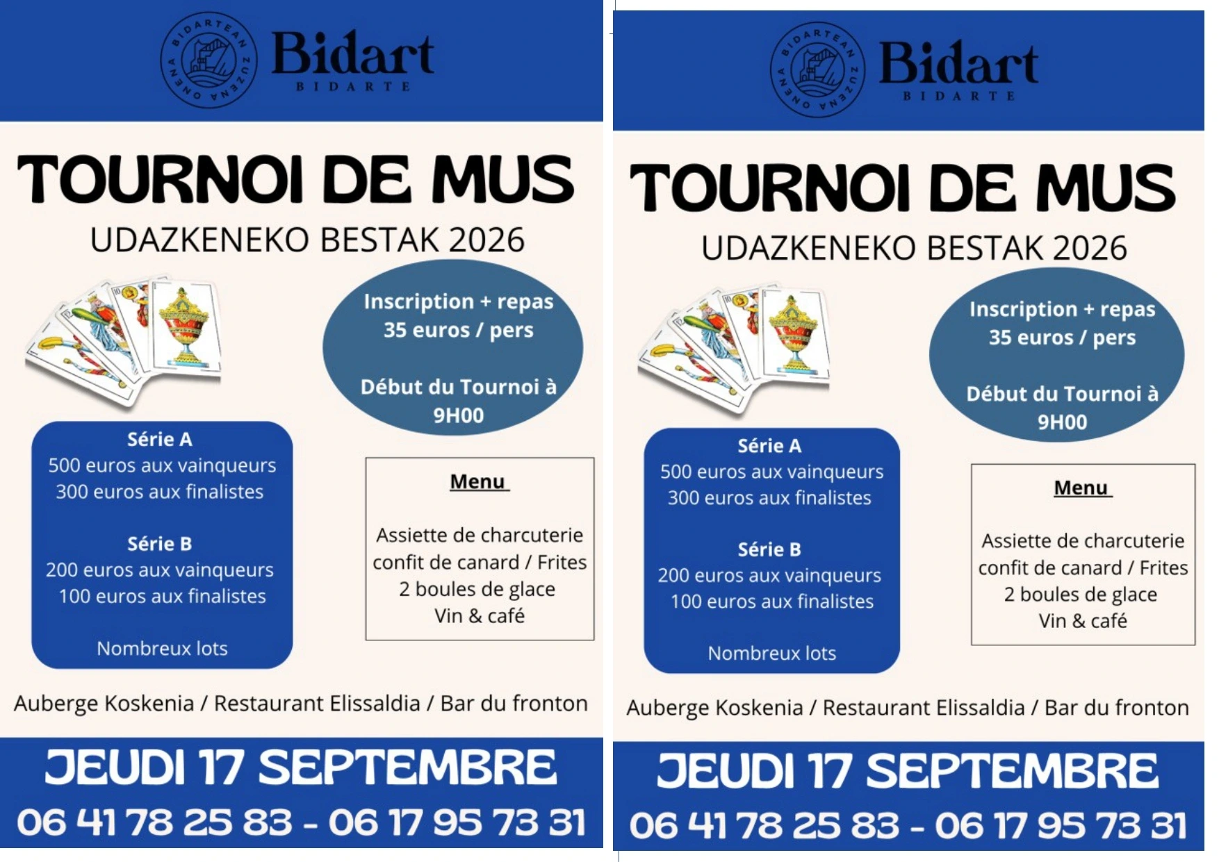 Udazkeneko Bestak - Fêtes d'Automne - Tournoi de Mus