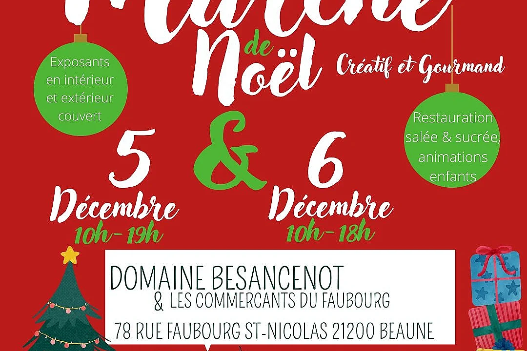 Marché de Noël des producteurs au Domaine Besancenot