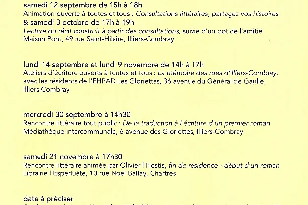 Rencontre littéraire : De le traduction à l'écriture d'un premier roman