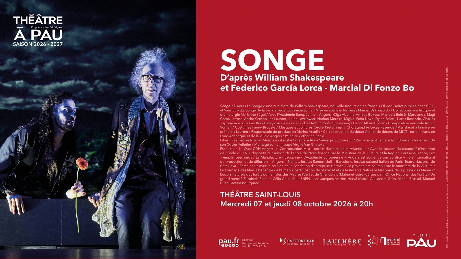 Saison Théâtre à Pau - Songe