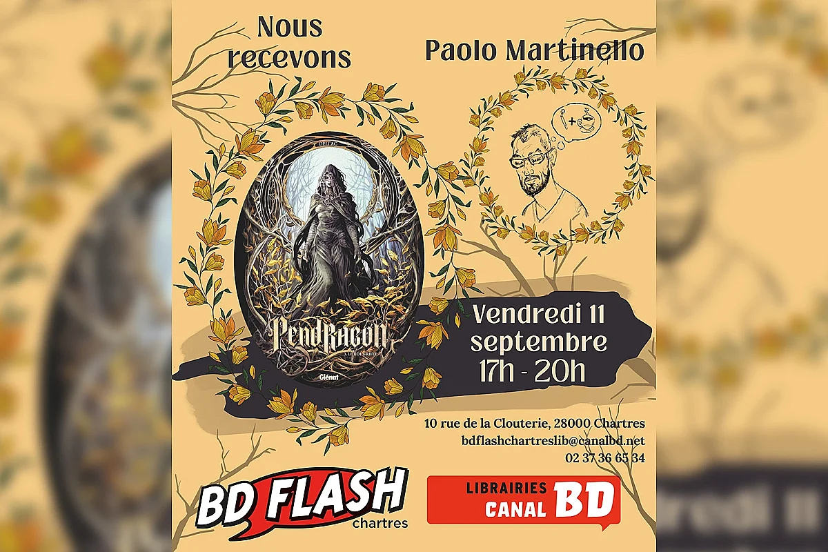 Séance de dédicace de Paolo Martinello pour Pendragon T.3