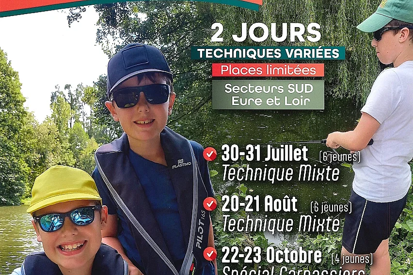 Stage de pêche ados - carnassiers aux leurres