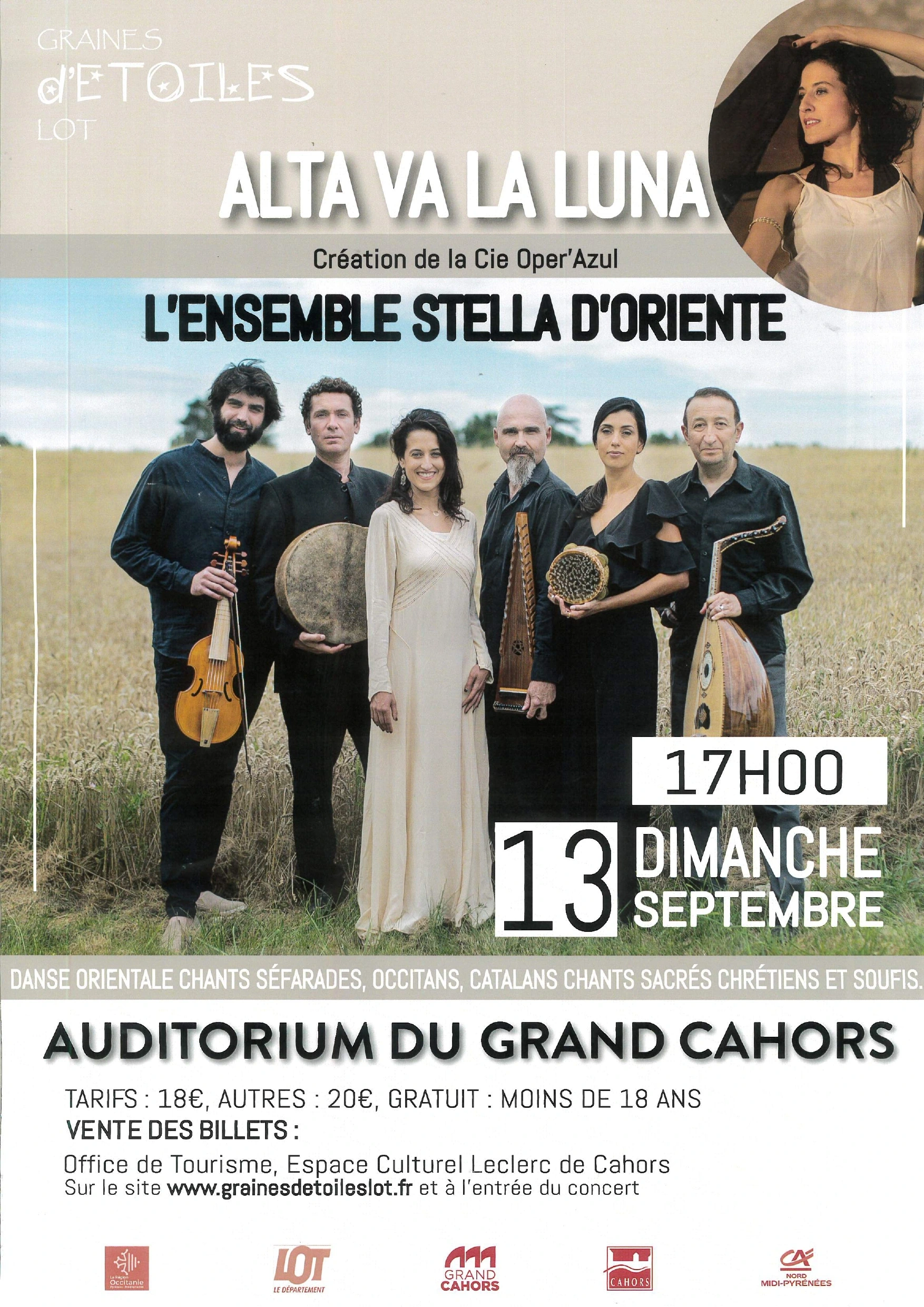 Concert Graines d'Etoiles : "Alta Va La Luna"