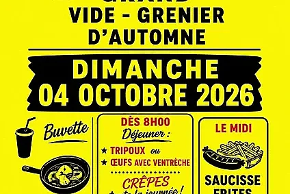 Grand vide grenier d'automne à Villefranche