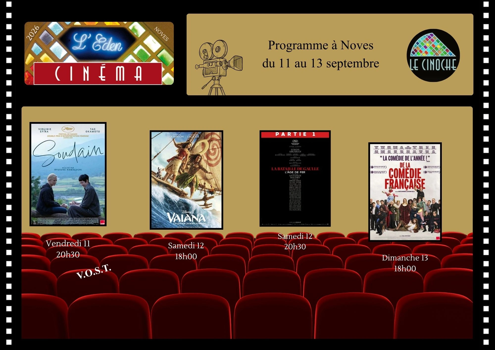 Programme Cinéma de l'Eden