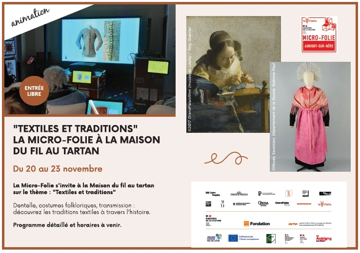 "Textiles et traditions" La Micro-Folie à la Maison du Fil au Tartan