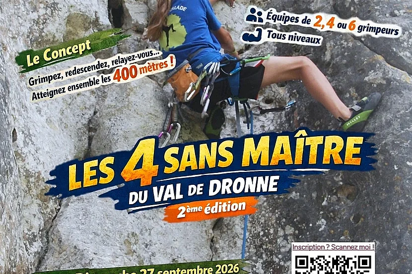 Les 4 sans Maître du Val de Dronne – 2ᵉ ÉDITION - Défi Escalade