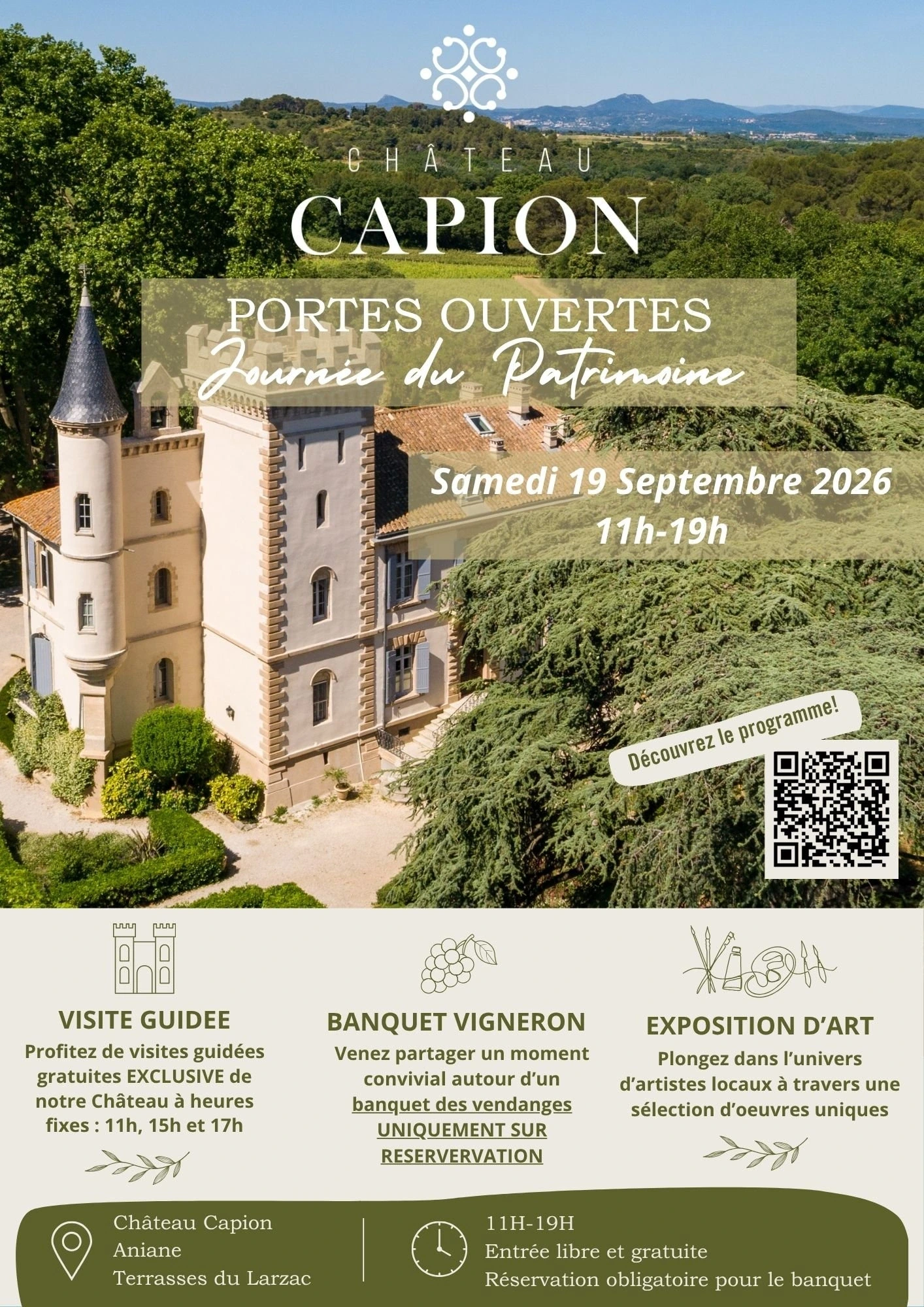 JOURNÉE DU PATRIMOINE AU CHATEAU CAPION