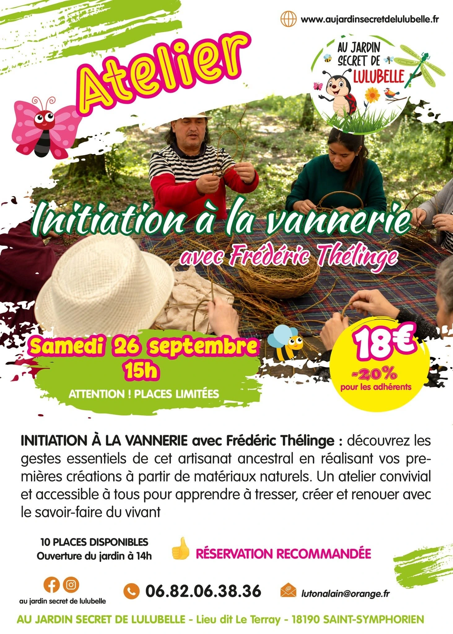 Atelier initiation à la vannerie avec Frédéric Thélinge