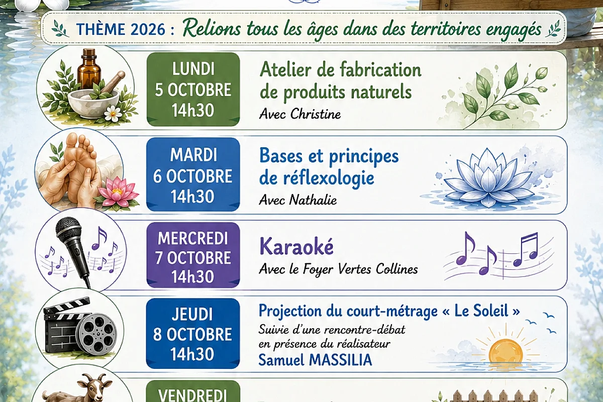 Semaine bleue à la maison de retraite Le Félibrige