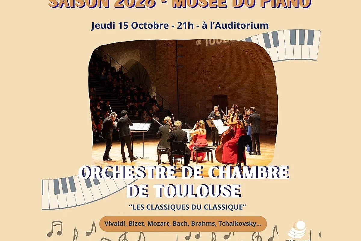 SAISON MUSICALE À L'AUDITORIUM - ORCHESTRE DE CHAMBRE DE TOULOUSE
