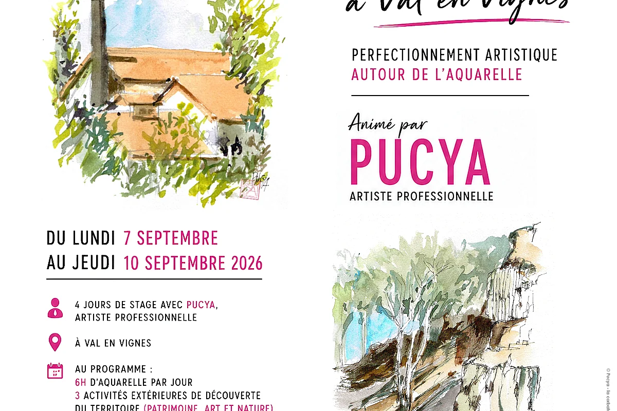 Stage d'aquarelle avec Pucya