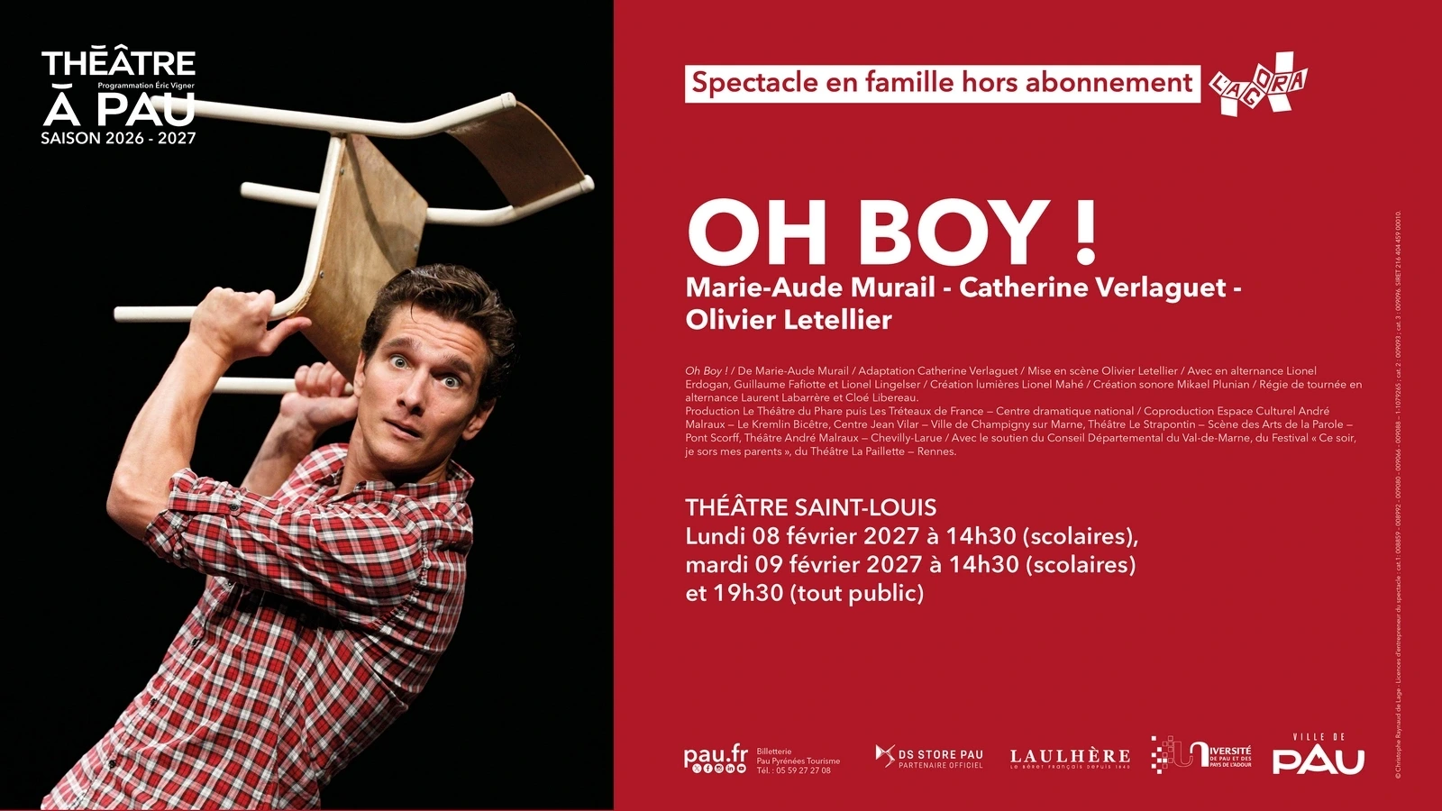 Saison Théâtre à Pau - Oh boy !