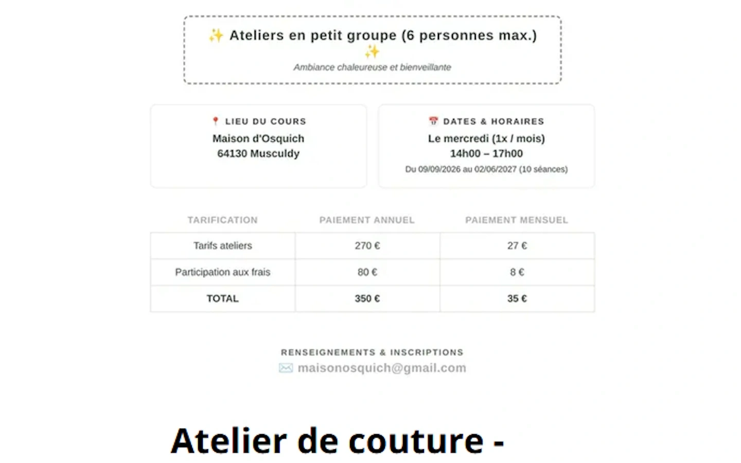 Atelier couture