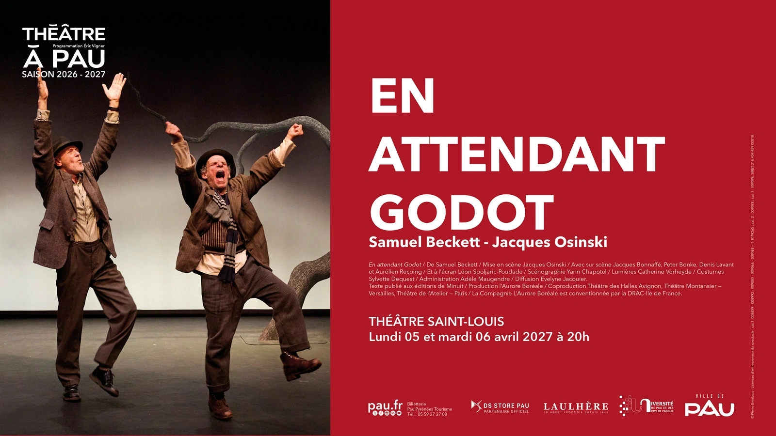 Saison Théâtre à Pau - En attendant Godot