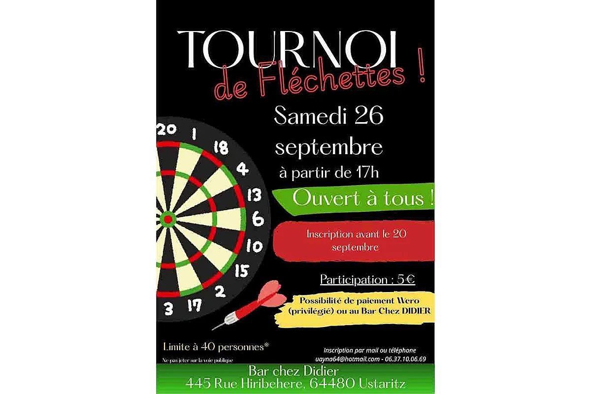 Tournoi de fléchettes