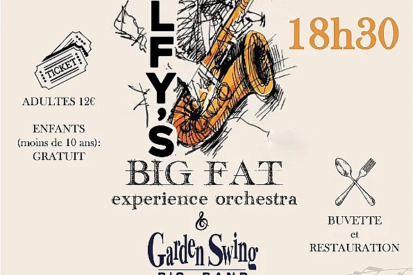 Concert de Dolfy's Big Fat Orchestra Experience & Garden Swing Big Band