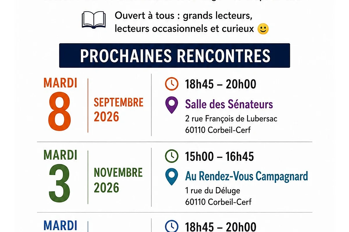 Club lecture - La Corbeil aux Livres