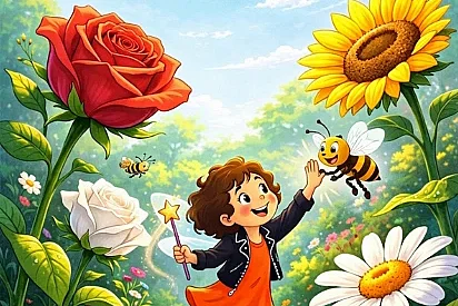 LA PETITE FÉE AU ROYAUME DES FLEURS