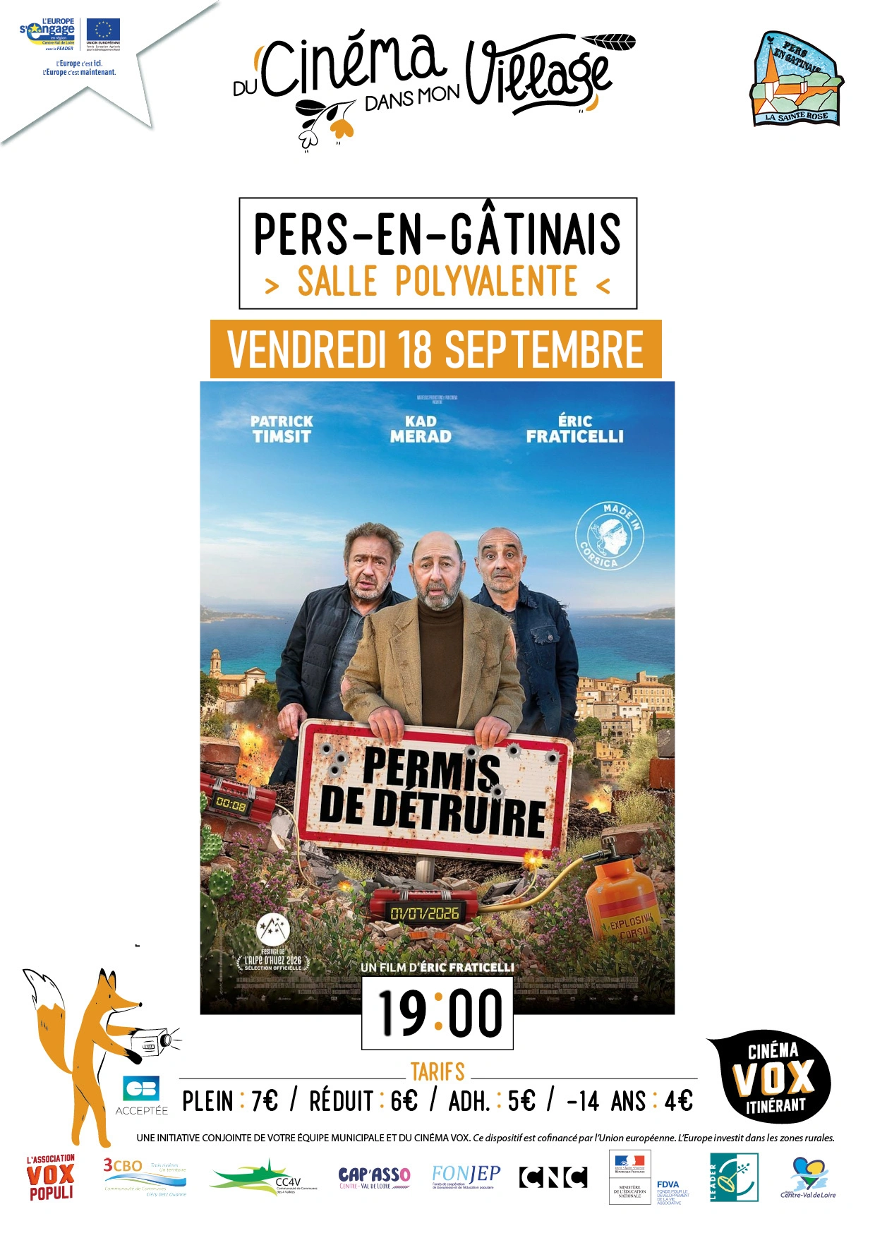 Du cinéma dans mon village : "Permis de détruire"