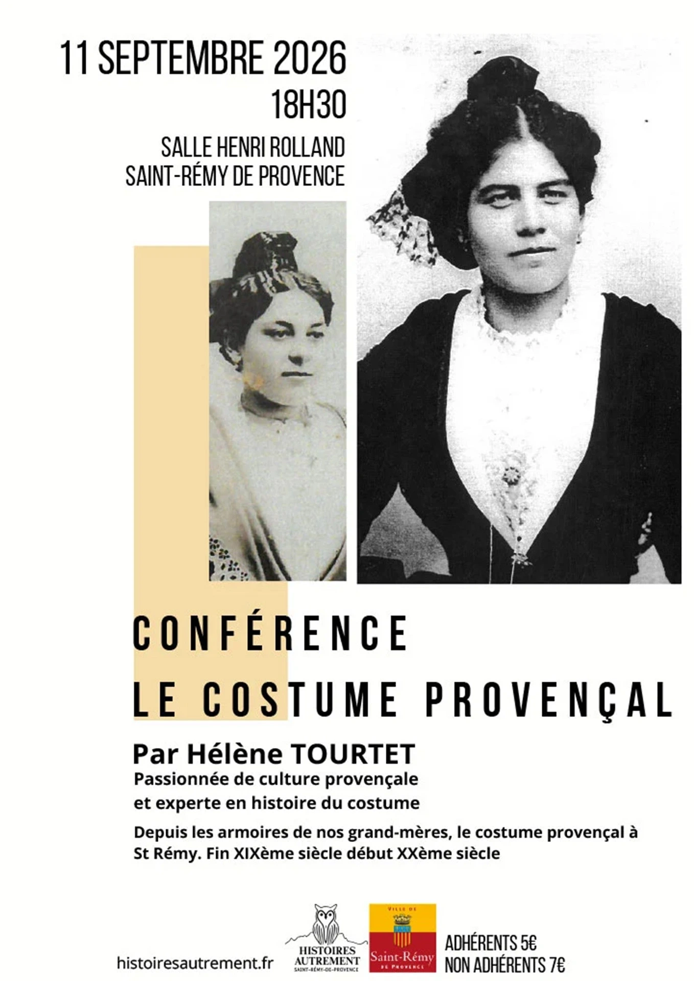 Conférence "Le costume provençal" à Saint-Rémy-de-Provence