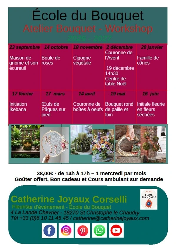 Atelier Bouquet - Worshop à l'Ecole du Bouquet